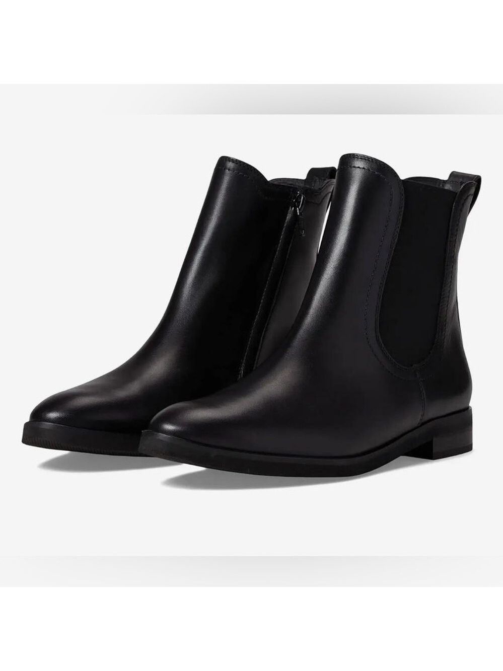 NIB Paul Green Mindy Black Leather Ankle Boots